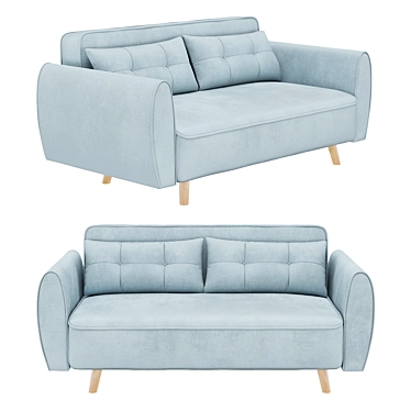 Charming Comfort Sofa 3D model image 1 