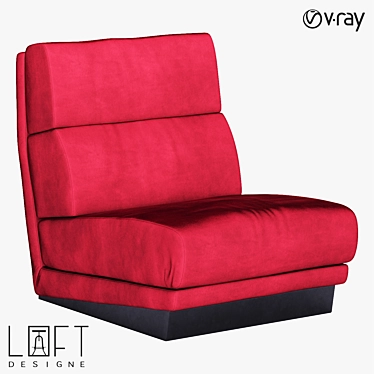 LoftDesigne Armchair 32853: Stylish Comfort for Your Home 3D model image 1 