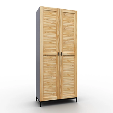 Modern Minimalist Wardrobe 3D model image 1 