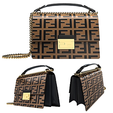 Fendi KAN U: The Ultimate Luxury Bag 3D model image 1 