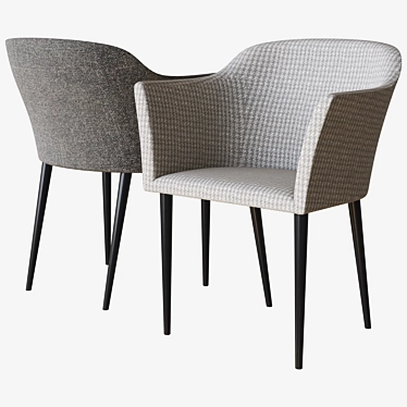 Elegant Porada Grace Chair 3D model image 1 