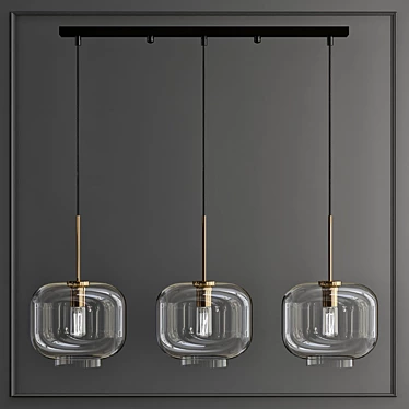 Elegant VILMO Trio Design Lamp 3D model image 1 