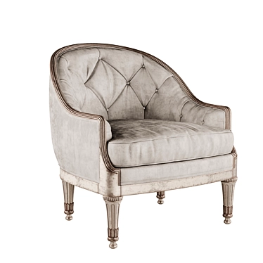Muses Armchair: Elegance Refined 3D model image 1 