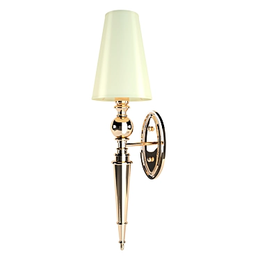 Newport 7801/A: Sleek Gold Wall Sconce 3D model image 1 