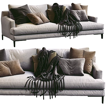 Poliform Bellport Modern Sofa 3D model image 1 