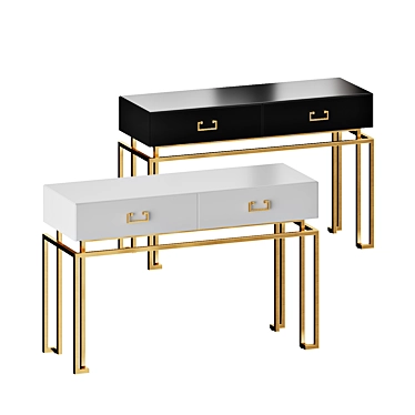 Garda Decor Console Table 3D model image 1 