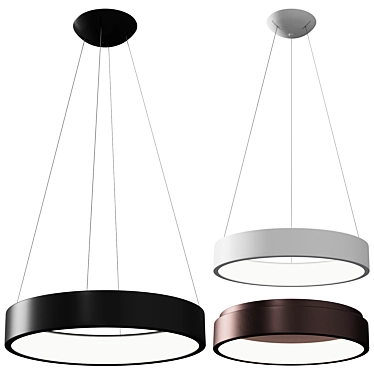 Modern Rando Pendant Light 3D model image 1 