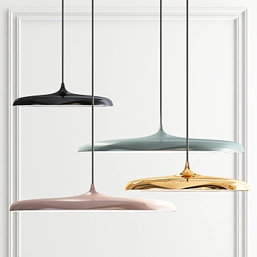 Modern Sierra Pendant Light 3D model image 1 