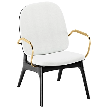 Jorgen Arm Chair: Modern Elegance 3D model image 1 