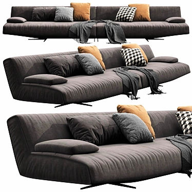 Poliform Sydney Sofa: Modern Design, Superior Quality 3D model image 1 