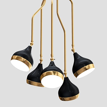 Hanna Suspension Light: Exquisite Illumination 3D model image 1 