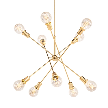 Kichler Armstrong 47: Elegant Sputnik Chandelier 3D model image 1 