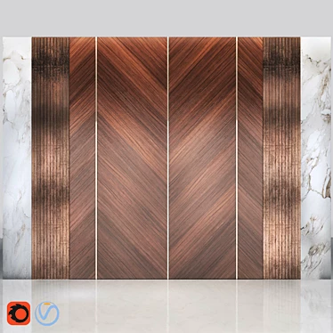 Modern Wall Panel for Stylish Interiors 3D model image 1 