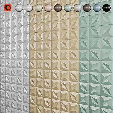 Tubadzin Color Tile: Stunning PBR Design 3D model image 1 