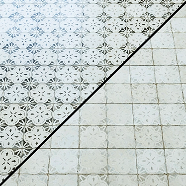 Vintage-inspired Ceramic Tiles: FS Blume & Aurora Collection 3D model image 1 