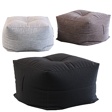 Bermuda Ottoman - Stylish & Functional 3D model image 1 
