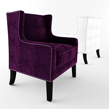 Modern Elegance: Allis Armchair 3D model image 1 