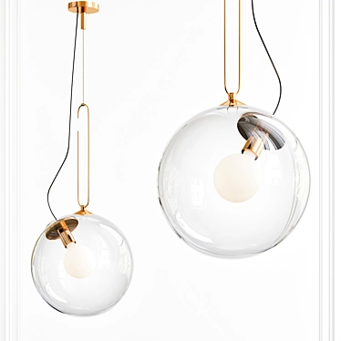 Elegant Pendant Light: Siril 3D model image 1 