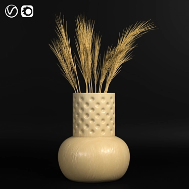 Elegant Decorative Vase 3D model image 1 