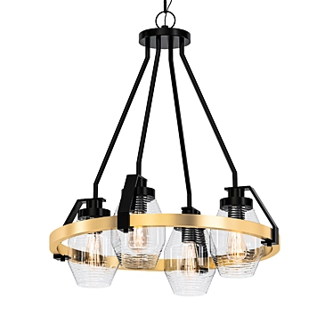 Elegant Gerolamo Chandelier 3D model image 1 