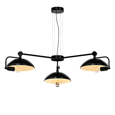 Sleek Triomio Pendant Light 3D model image 1 