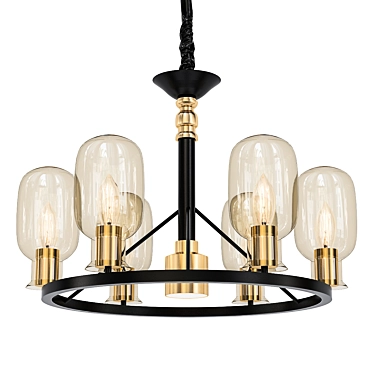 Elegant Odeon Grif Pendant 3D model image 1 