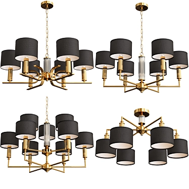 Elegant Chandelier Collection | Stunning Designs 3D model image 1 