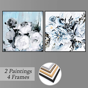 Modern Wall Art Set 1659 3D model image 1 