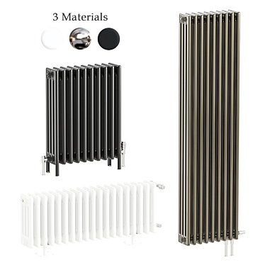 Zehnder Charleston Radiator Set 3D model image 1 