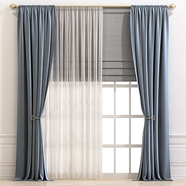 Revamp your space with Curtain 691! 3D model image 1 