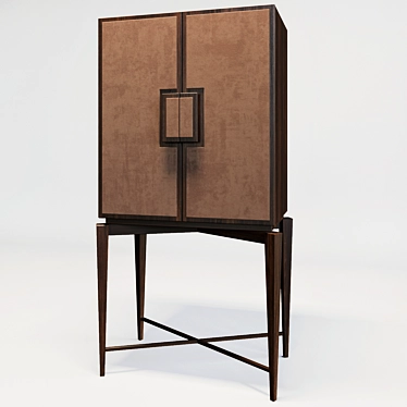 Elegant Fullerton High Cabinet 3D model image 1 