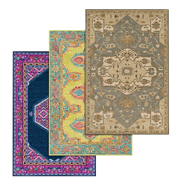 High-Quality Carpet Set 3D model image 1 