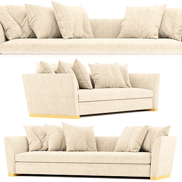 Elegant Valery Sofa: Perfect Blend of Style and Comfort 3D model image 1 