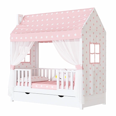 Magical Lund Premium Children's Bed 3D model image 1 