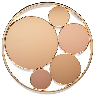 Round Multi-part Bahu Mirror - Pink & Grey 3D model image 1 