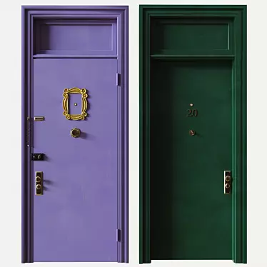 "Friends' Door" - Iconic Entry! 3D model image 1 