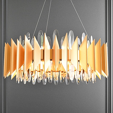 Elegant Crystal Chandelier 3D model image 1 