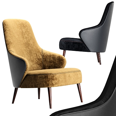 Modern and Stylish ELIS Armchair 3D model image 1 