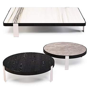 Minotti Mattia: Elegant Coffee Tables 3D model image 1 