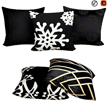 Gallery Model Decorative Sofa Pillows 3D model image 1 