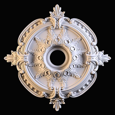 Elegant Rosette: Classic Decor 3D model image 1 