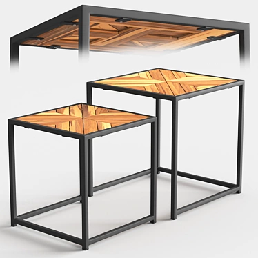 Rustic Noar Coffee Table 3D model image 1 