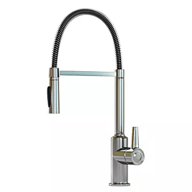 CERALOOK Black Chrome Kitchen Faucet 3D model image 1 