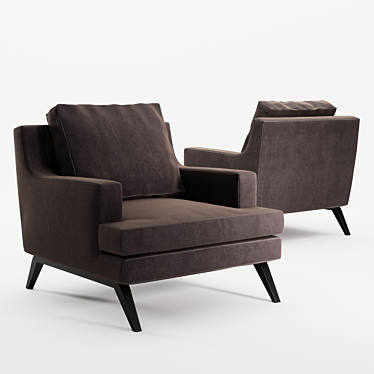 Stylish Belem Armchair by Ligne Roset 3D model image 1 