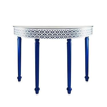 Blue Embossed Bone Inlay Console 3D model image 1 