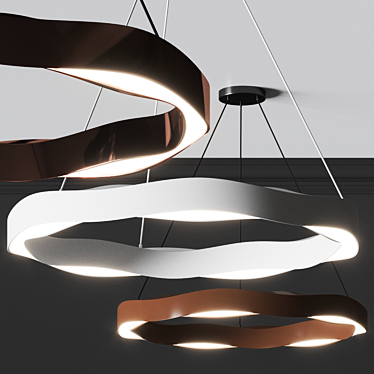 GROK Hello Pendant Light: Modern Spanish Design 3D model image 1 