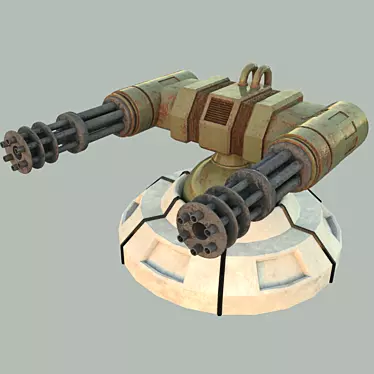 Gatling Turret: Ultimate Firepower 3D model image 1 