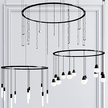 Sonneman Suspenders Pendant Lights 3D model image 1 