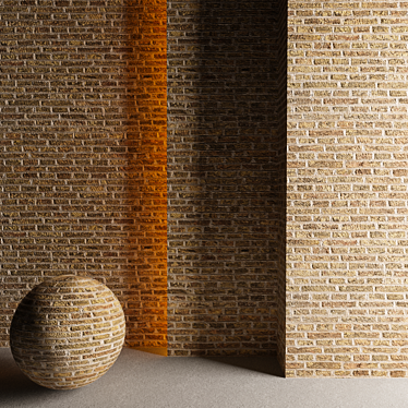 Vibrant Yellow Brick 3D model image 1 