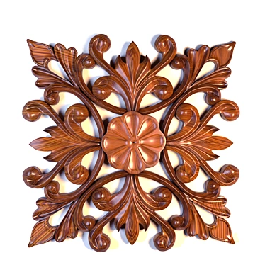 Elegant Decorative Ornament 3D model image 1 